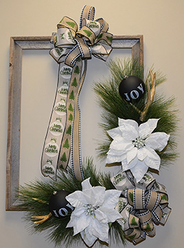 wreath #14 donated by Feather & Nest Interiors